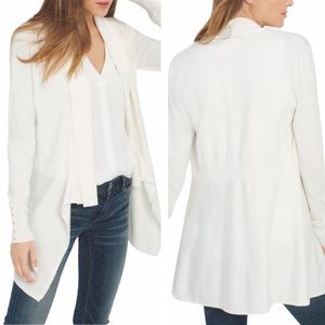 WHBM White Cardigan Sweater